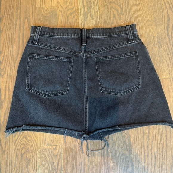 Madewell Denim Mini Skirt Black size 30 - Picture 7 of 8